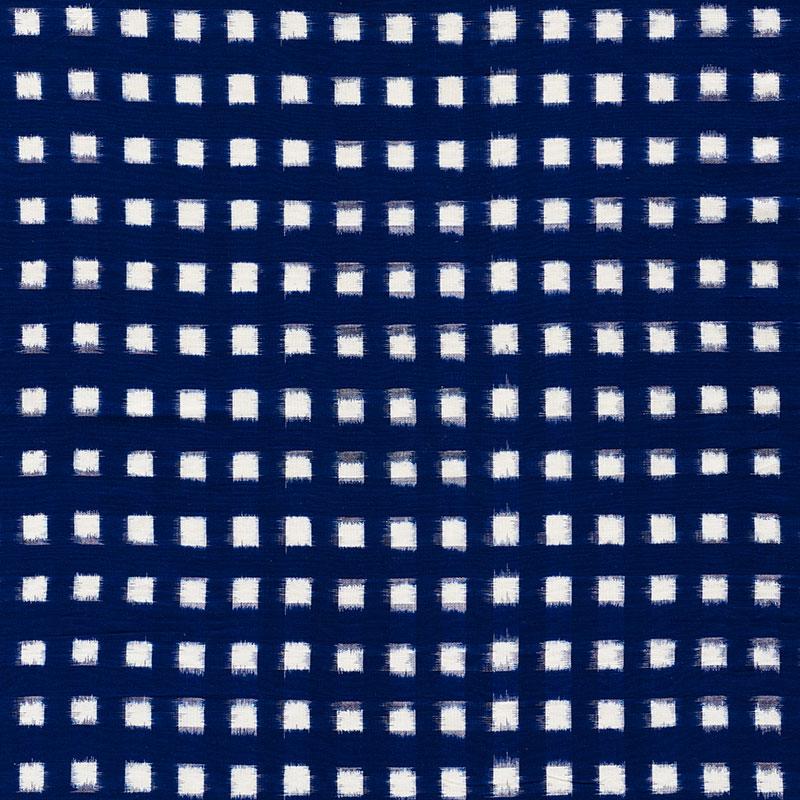 Schumacher Heiho Ikat Indigo Fabric