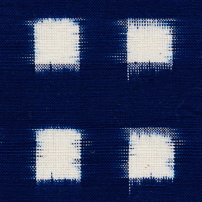 Schumacher Heiho Ikat Indigo Fabric