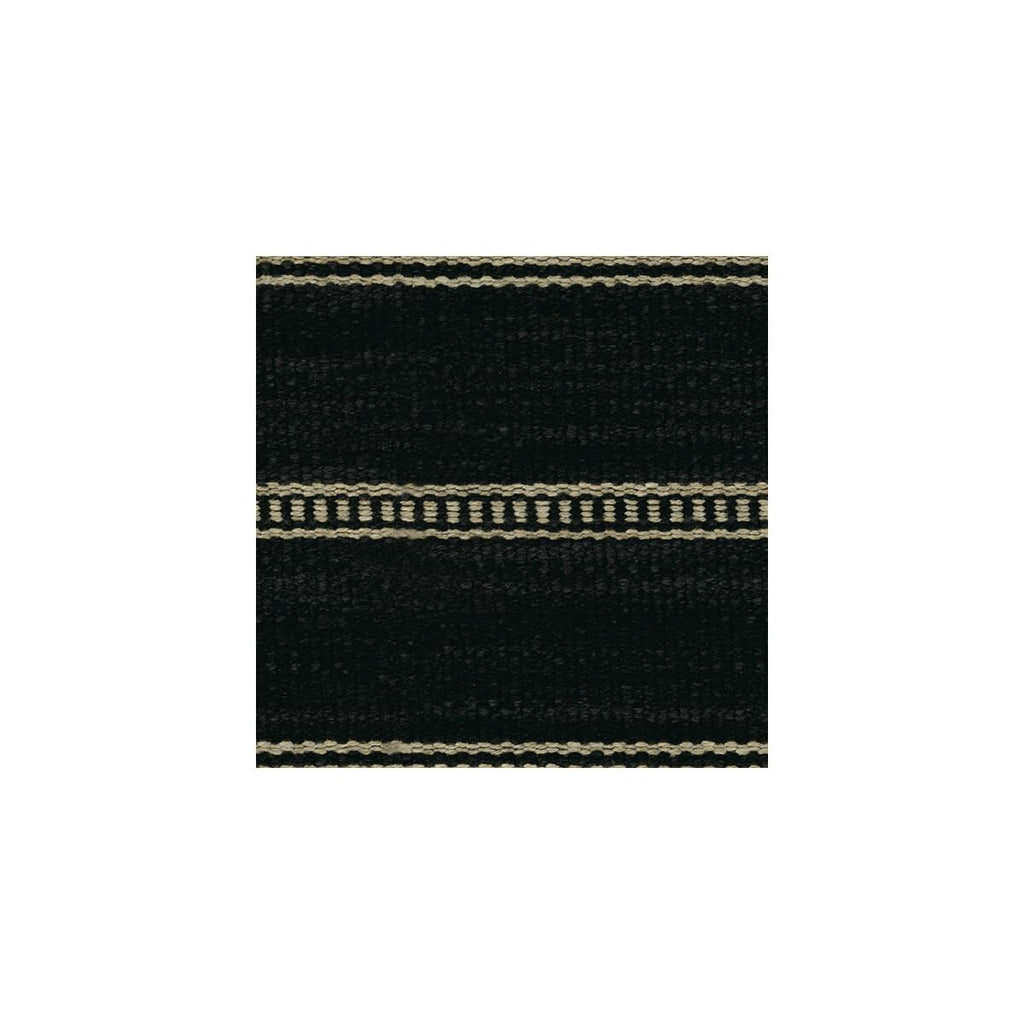 Kravet Saddle Stripe Onyx Fabric