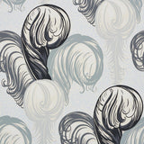 Schumacher Plumes Grisaille Wallpaper