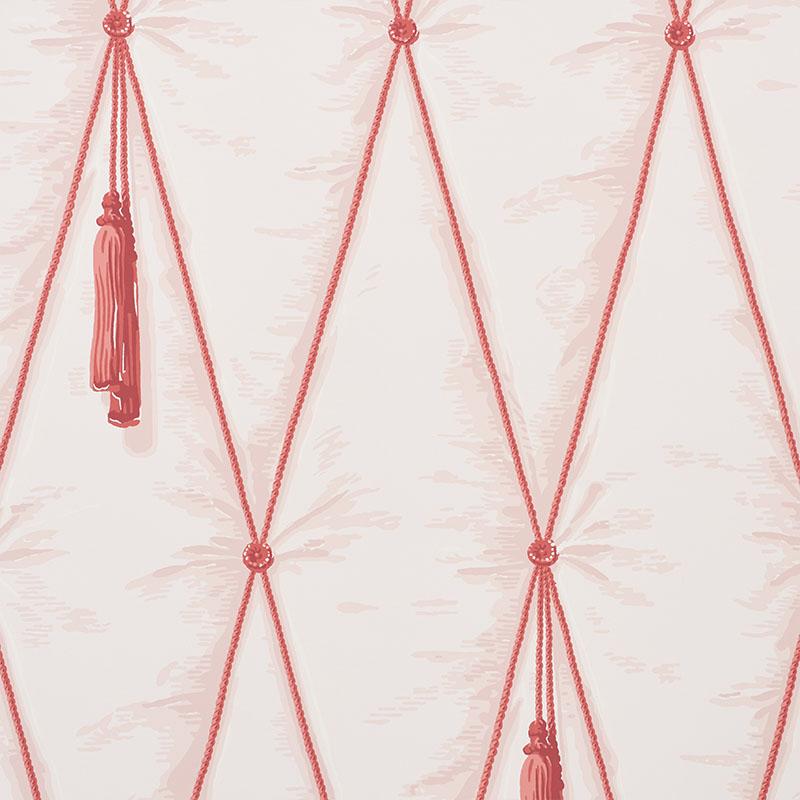Schumacher Drapery Blush Wallpaper