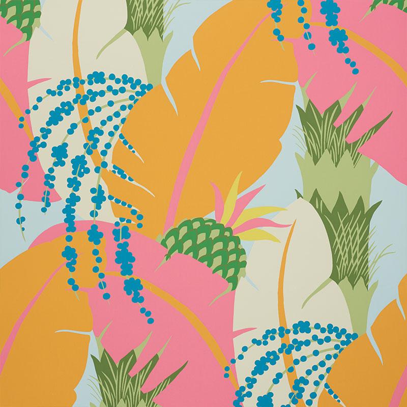 Schumacher Ananas Tropical Wallpaper