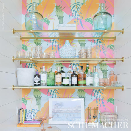 Schumacher Ananas Tropical Wallpaper