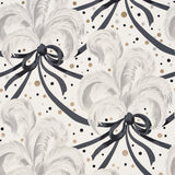 Schumacher Plumes Et Rubans Champagne Wallpaper
