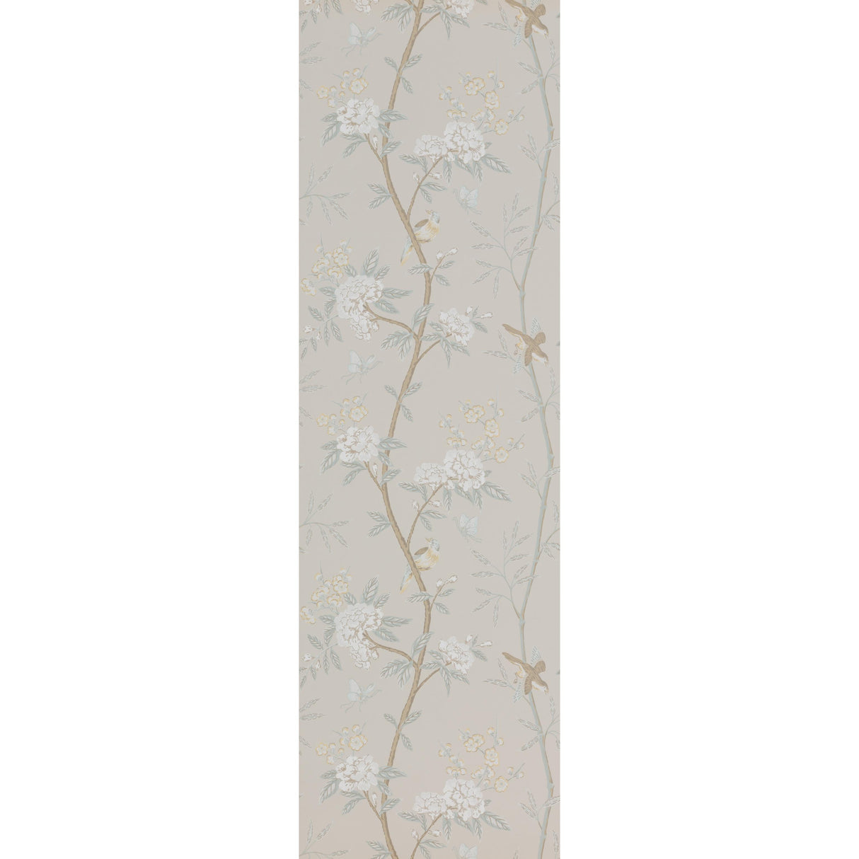 G P & J Baker PEONY & BLOSSOM SOFT AQUA Wallpaper