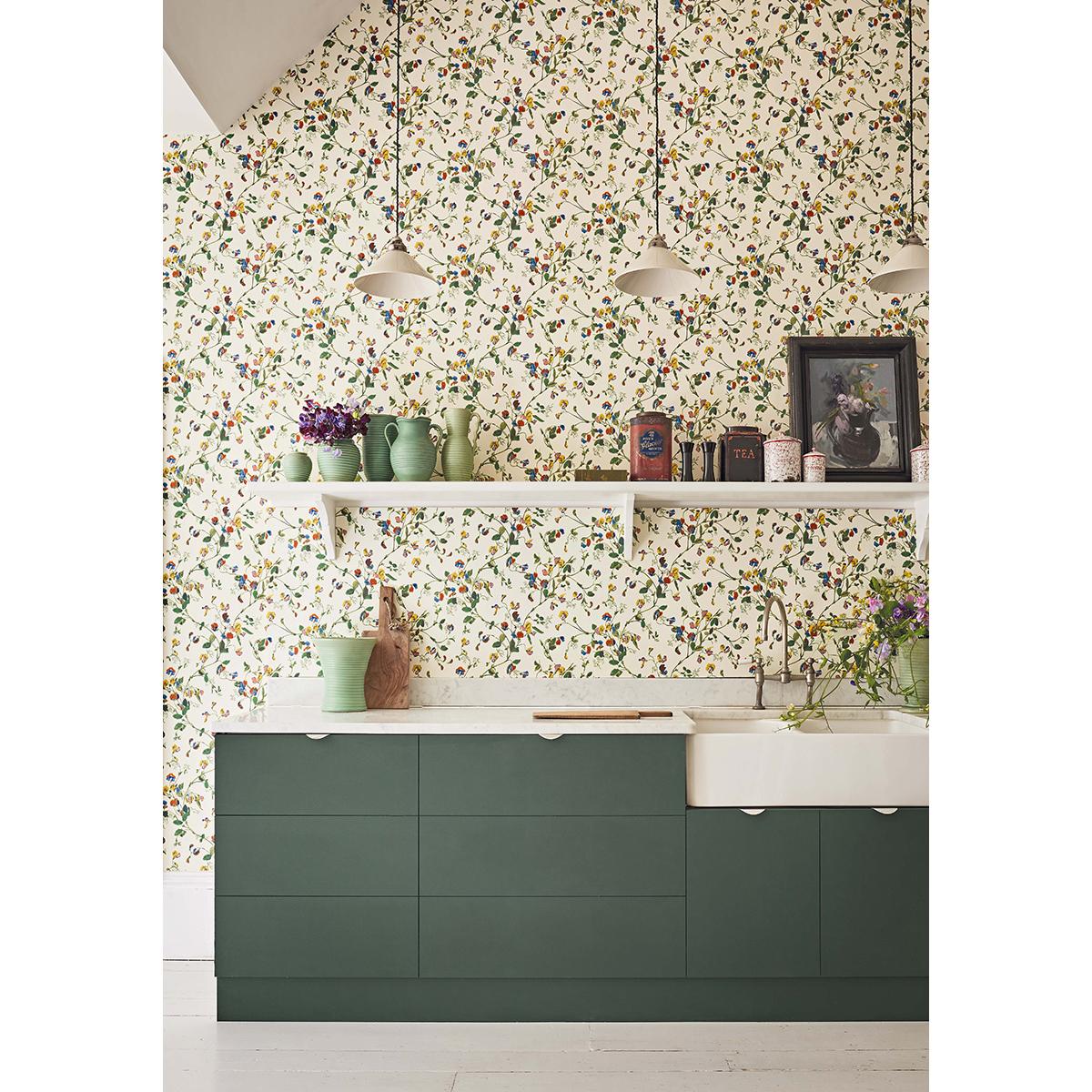 Cole & Son SWEET PEA YELLOW Wallpaper
