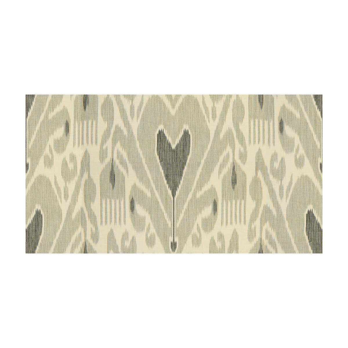 Lee Jofa Khalat Ikat Ebony/Pewter Fabric