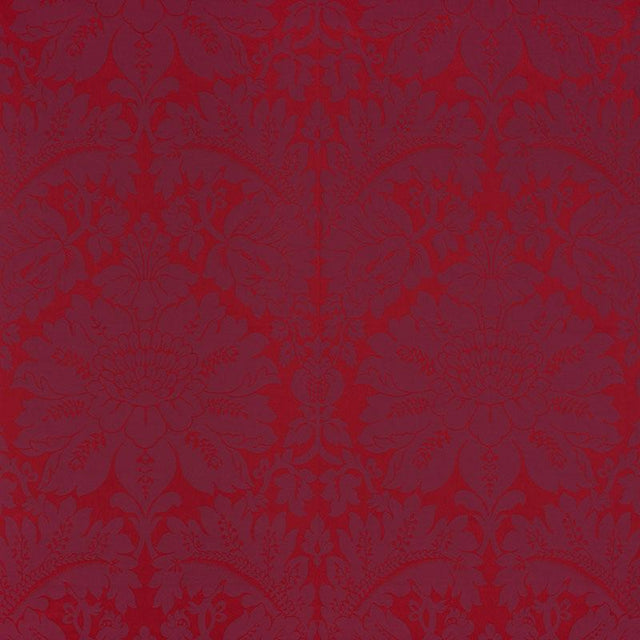 Schumacher Maggiore Damasco Ruby Fabric