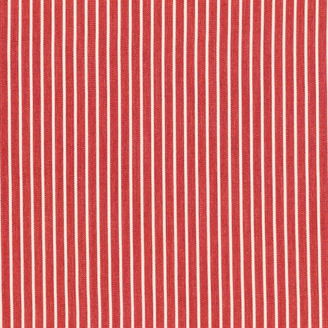 Schumacher Edie Stripe Red Fabric