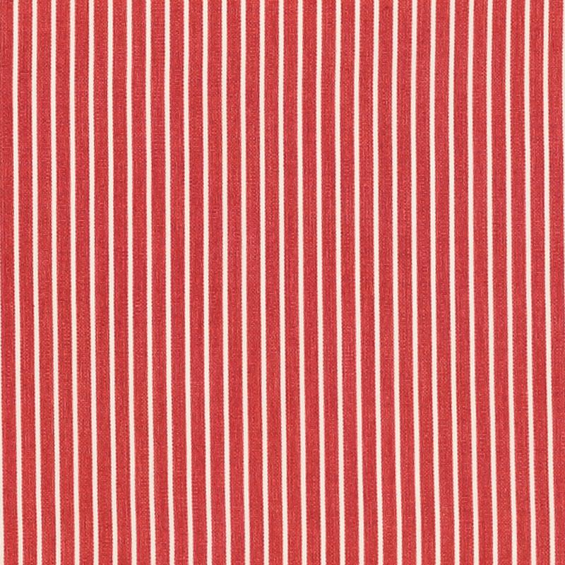 Schumacher Edie Stripe Red Fabric