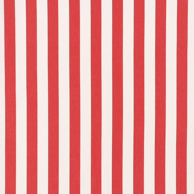 Schumacher Andy Stripe Red Fabric