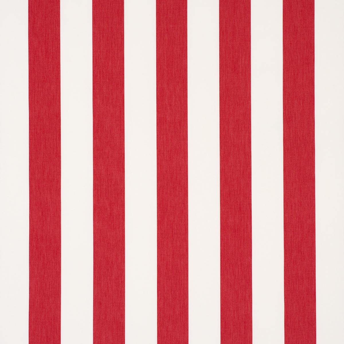 Schumacher Andy Stripe Red Fabric