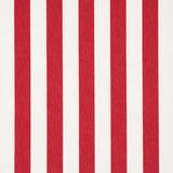 Schumacher Andy Stripe Red Fabric