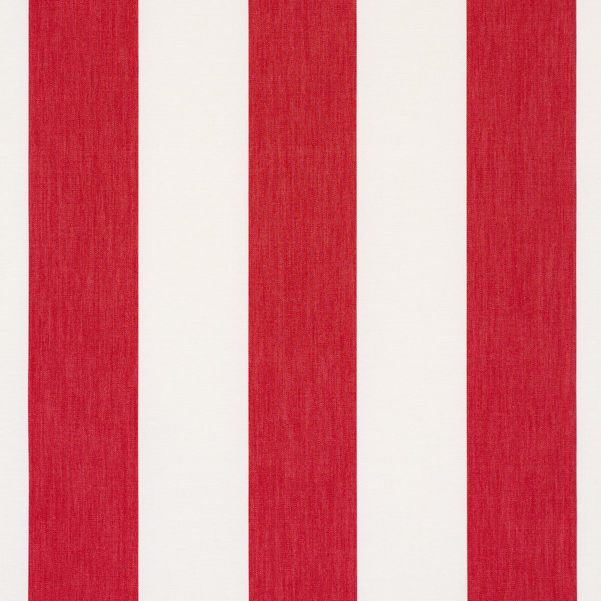 Schumacher Andy Stripe Red Fabric