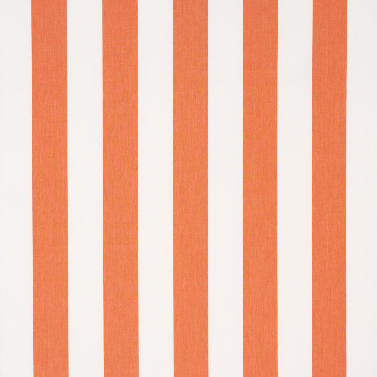 Schumacher Andy Stripe Orange Fabric