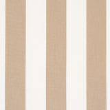 Schumacher Andy Stripe Sand Fabric