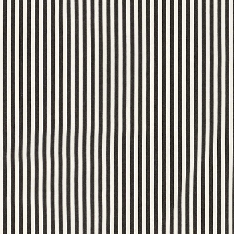 Schumacher Brigitte Stripe Black Fabric