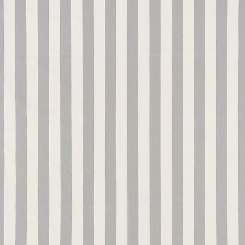 Schumacher James Stripe Grey Fabric