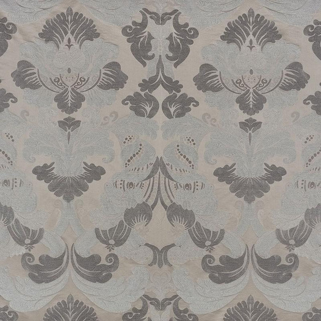 Schumacher Molveno Damasco Pewter Fabric