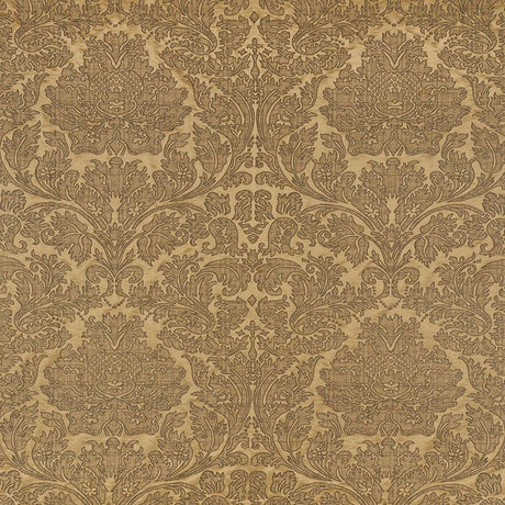 Schumacher Belice Damasco Antique Gold Fabric