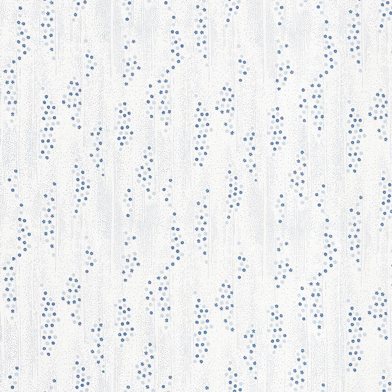 Schumacher Taki Floral Porcelain Fabric
