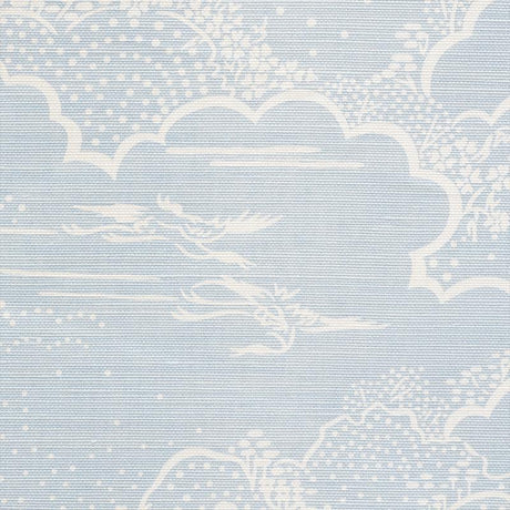 Schumacher Kumo Village Sky Fabric