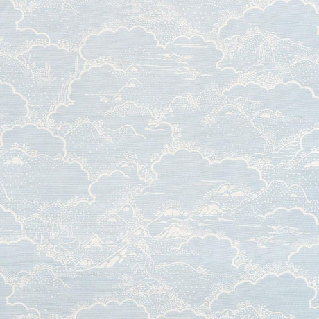Schumacher Kumo Village Sky Fabric