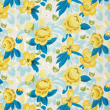 Schumacher Juin Citron & Peacock Fabric