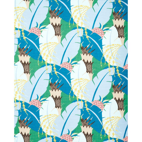 Schumacher Ananas Peacock Fabric