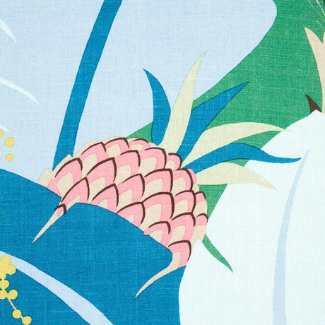 Schumacher Ananas Peacock Fabric