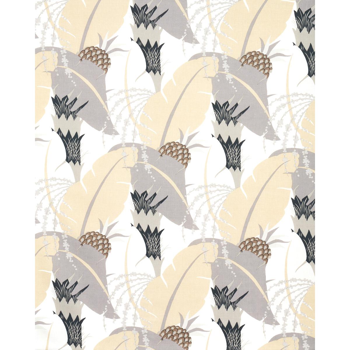 Schumacher Ananas Neutral Fabric