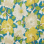 Schumacher Magnolias Citron & Peacock Fabric