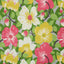 Schumacher Magnolias Poppy & Yellow Fabric