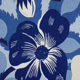 Schumacher Magnolias Blues Fabric