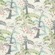 Schumacher Antelopes Ivory Fabric