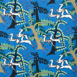 Schumacher Antelopes Cobalt Fabric