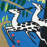 Schumacher Antelopes Cobalt Fabric