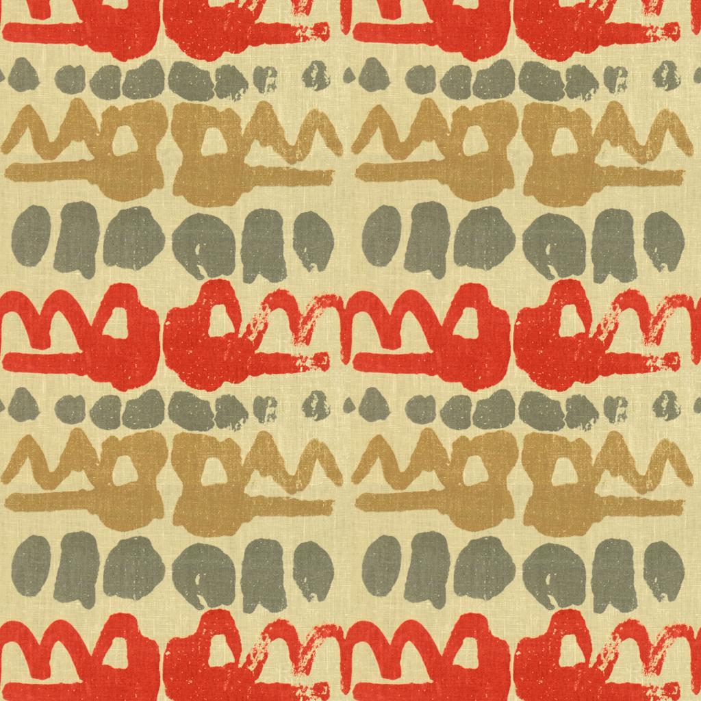 Lee Jofa ALTAMIRA RED/GREY Fabric