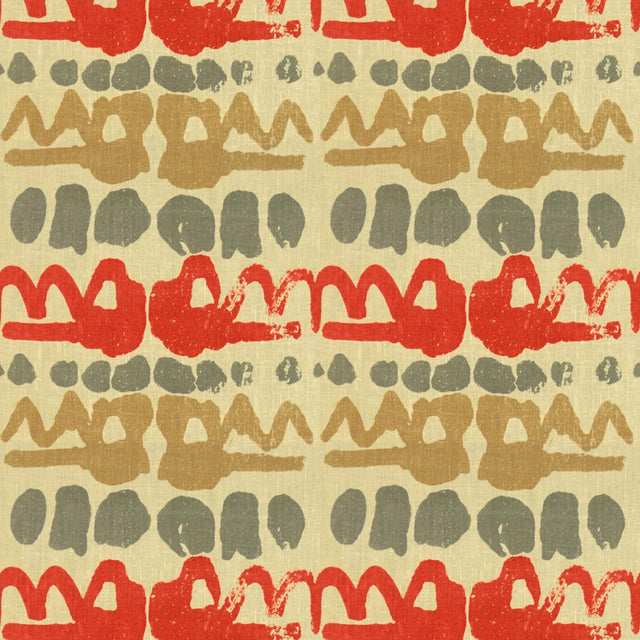 Lee Jofa ALTAMIRA RED/GREY Fabric