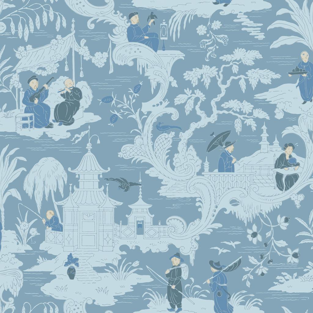 Cole & Son CHINESE TOILE BLUE Wallpaper