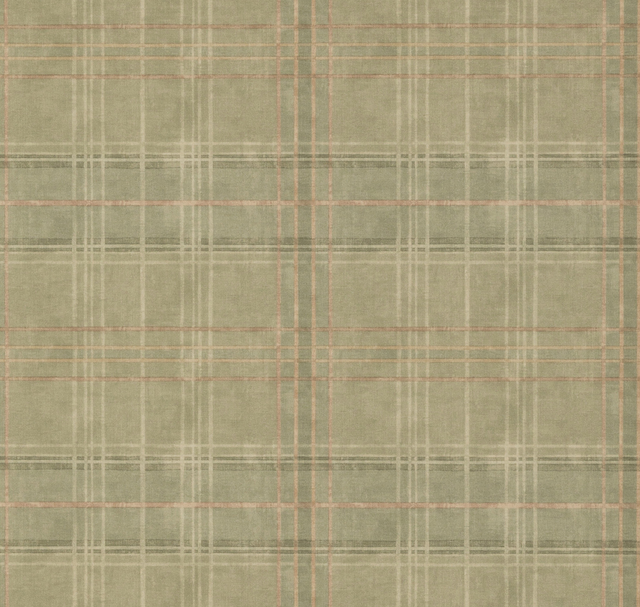 Mulberry SHETLAND PLAID LOVAT Wallpaper