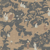 Cole & Son CHINESE TOILE CHARCOAL Wallpaper