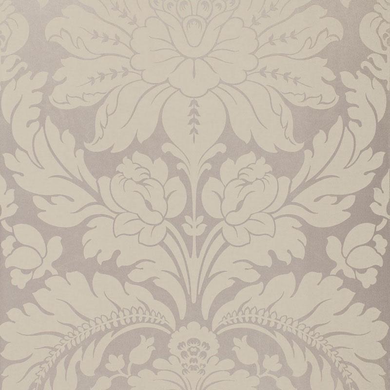 Schumacher Anvers Damask Nickel Fabric