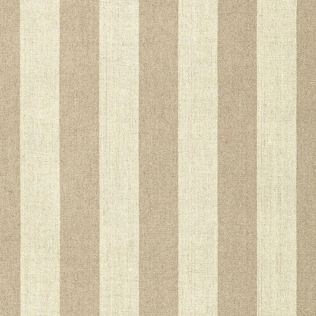Schumacher Augustin Linen Stripe Linen / Sisal Fabric