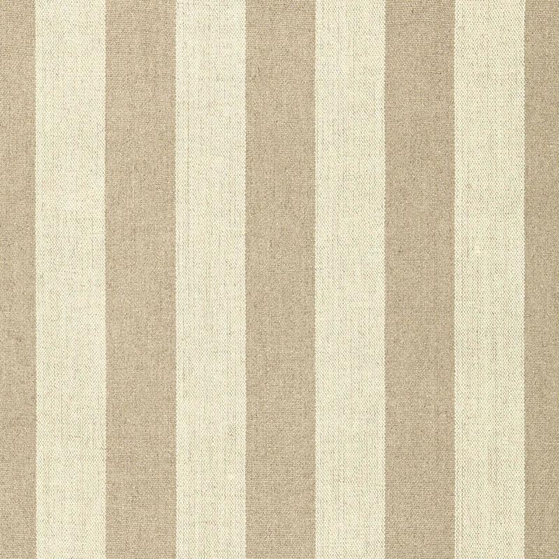 Schumacher Augustin Linen Stripe Linen / Sisal Fabric