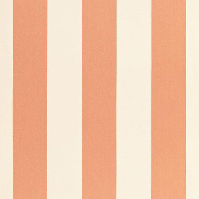 Schumacher Beaufort Awning Stripe Peche Fabric