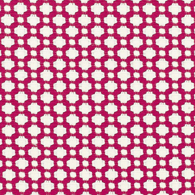 Schumacher Betwixt Magenta/Natural Fabric