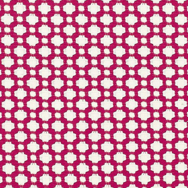 Schumacher Betwixt Magenta/Natural Fabric