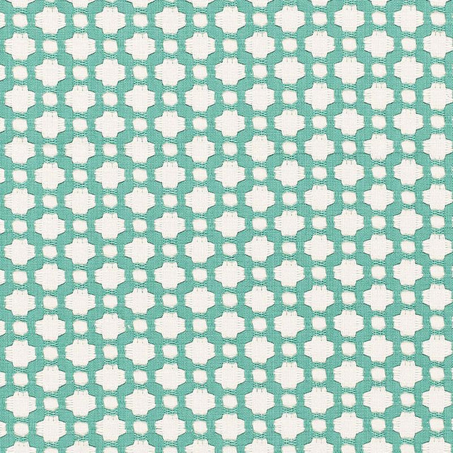 Schumacher Betwixt Pool/Natural Fabric