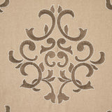 Schumacher Byron Embroidered Wool Buckskin Fabric
